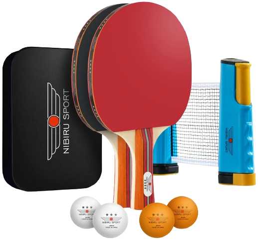 3. NIBIRU SPORT Ping Pong Paddles kit: