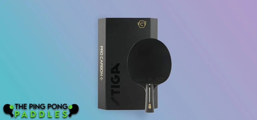Well-Balanced Stiga Pro Carbon Ping Pong Paddle